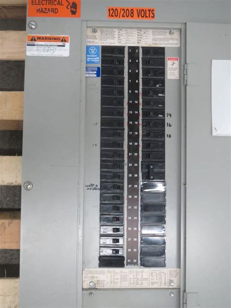 Westinghouse electrical panelboard